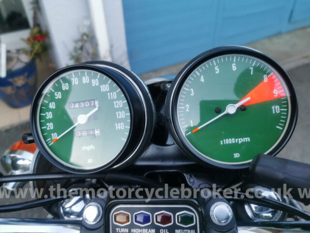 1976 Honda CB750K6 unrestored clocks