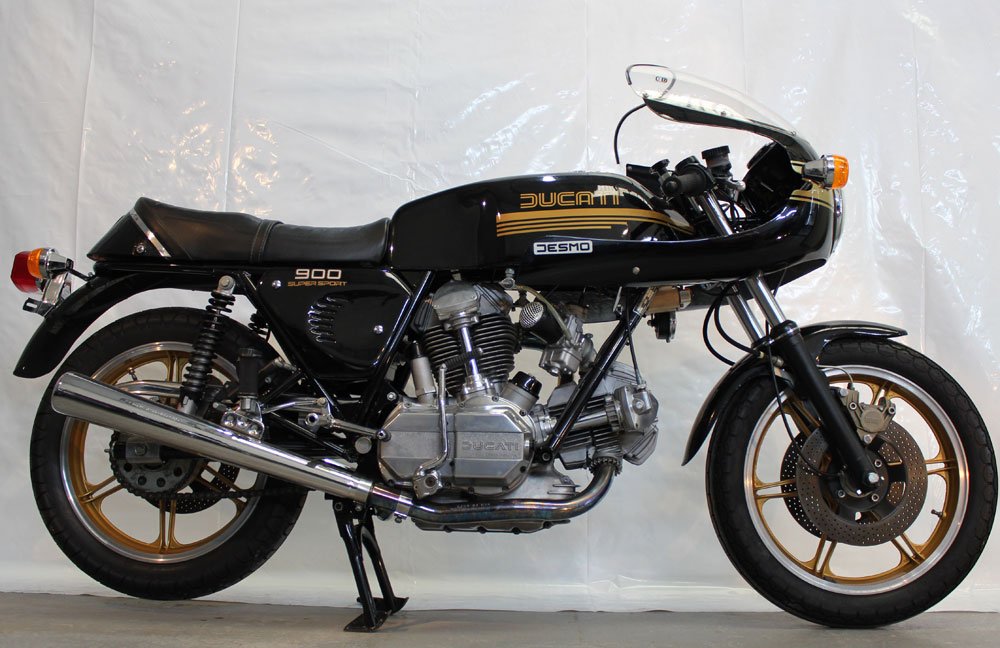 1979 Ducati 900SS black gold RHS