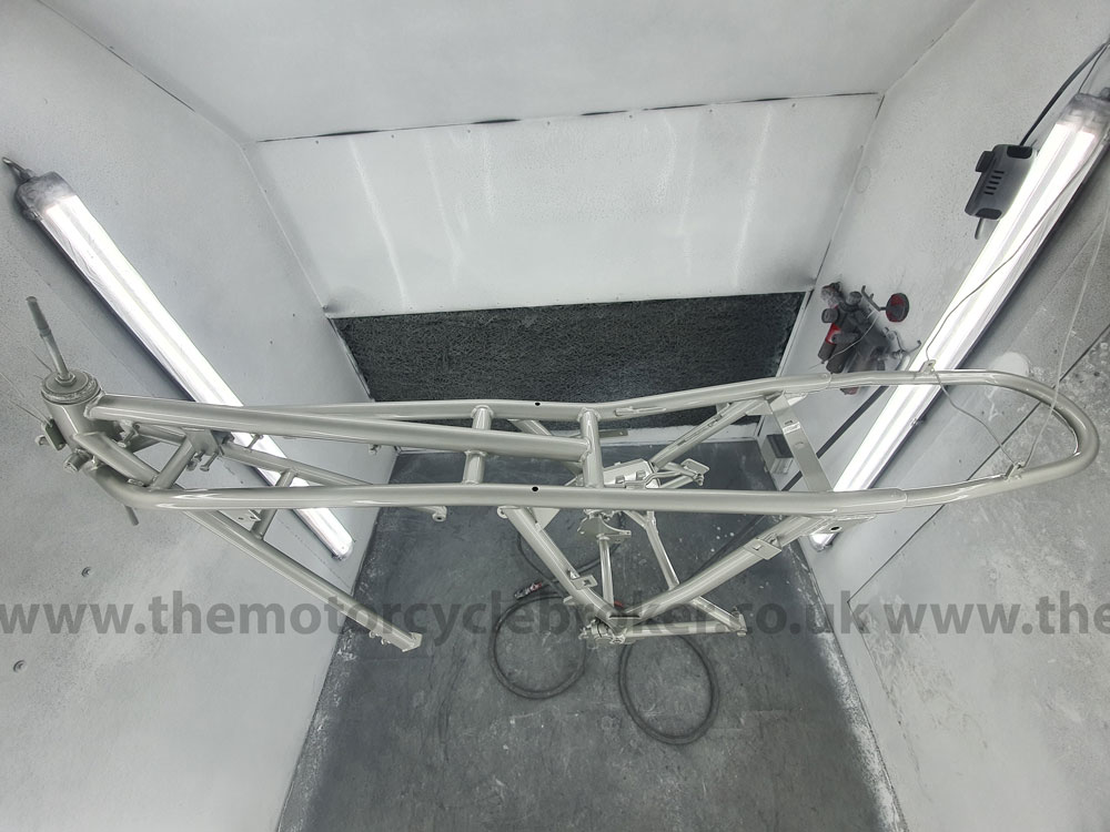1976 Ducati 900SS frame painted