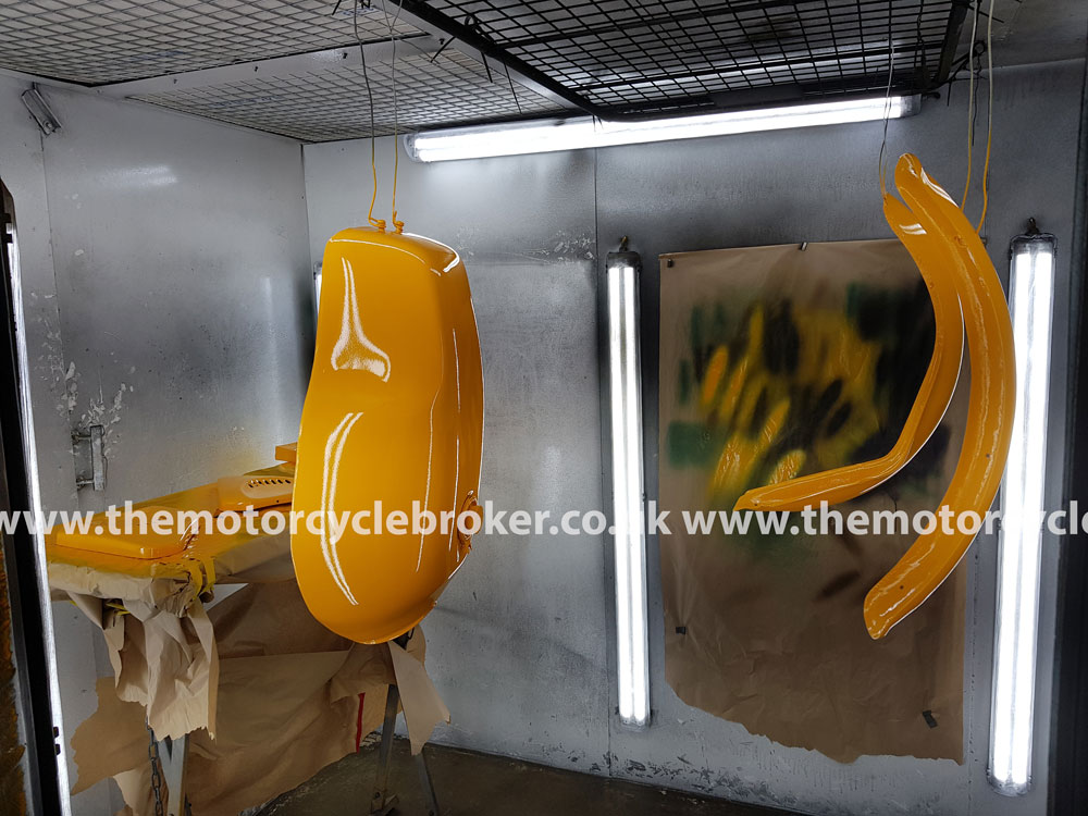 Body panels lacquered