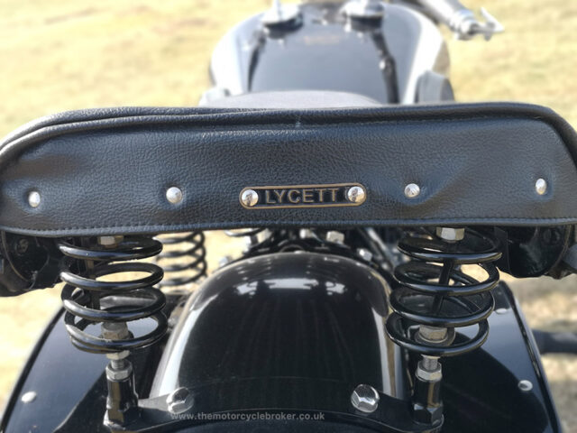 Brough Superior 11.50 seat from rear