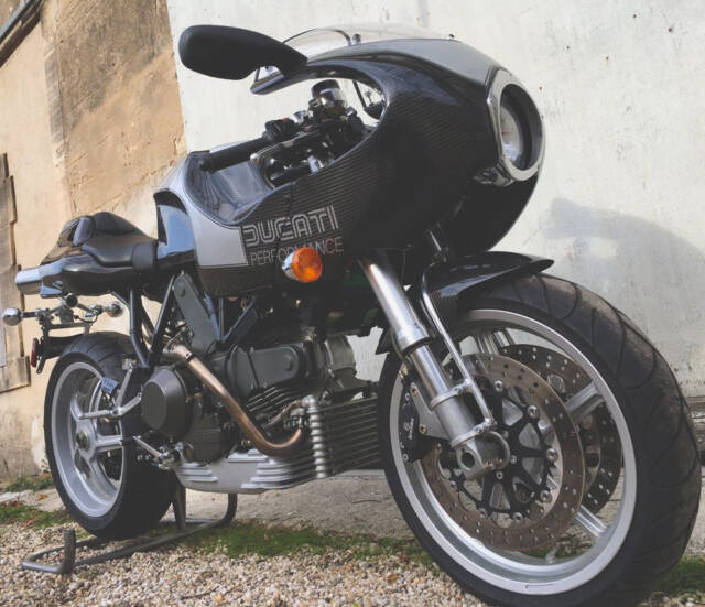 Ducati MH900e prototype RHS low