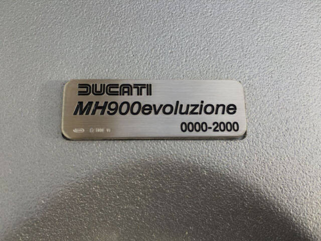 Ducati MH900e prototype plaque1