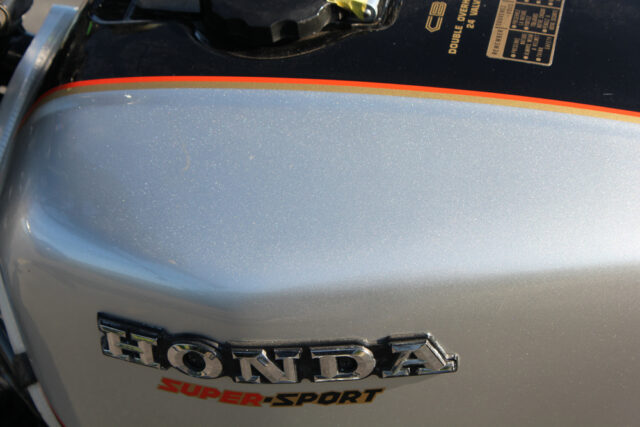 Honda CBX1000 silver tank