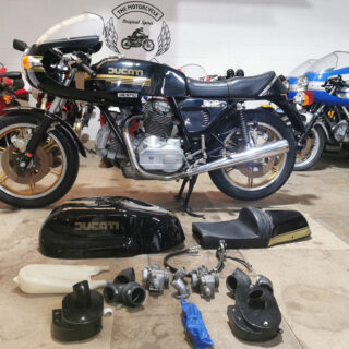 Unrestored 1979 Ducati 900SS black and gold bevel drive