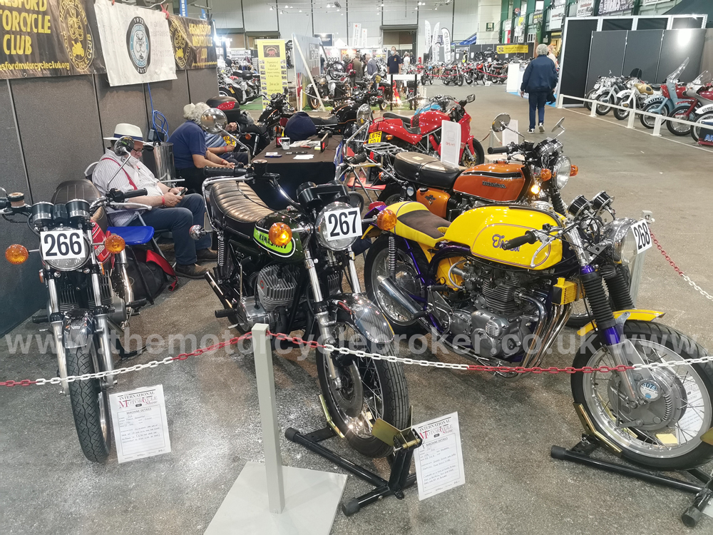 Mixture of bikes on stand at Stafford