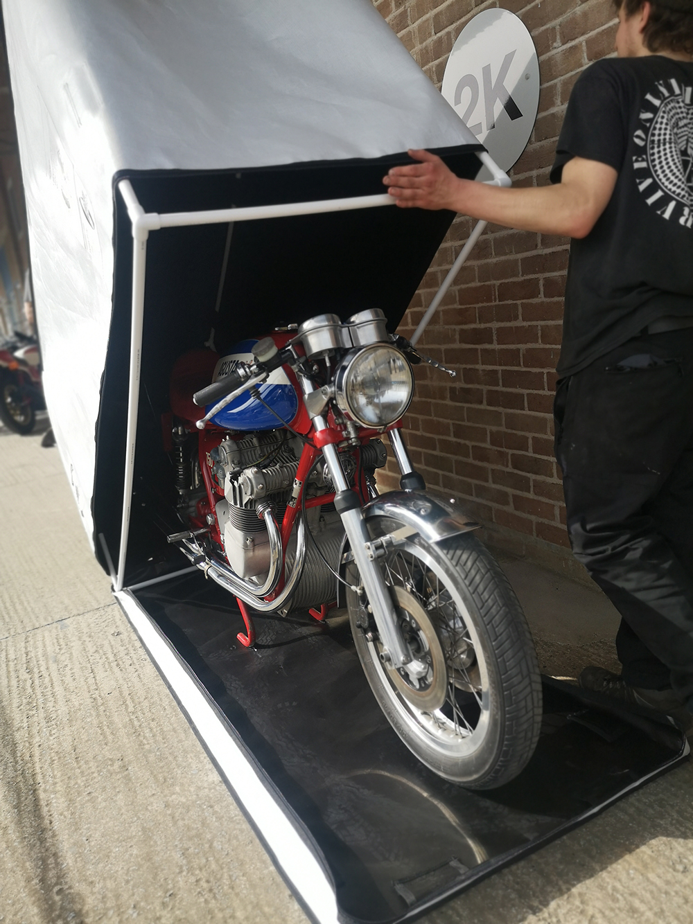 Motorcycle storage box bike in5