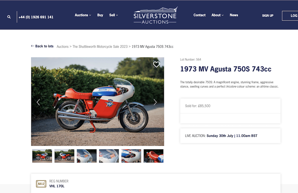 Non Matching MV Agusta 750 Sport