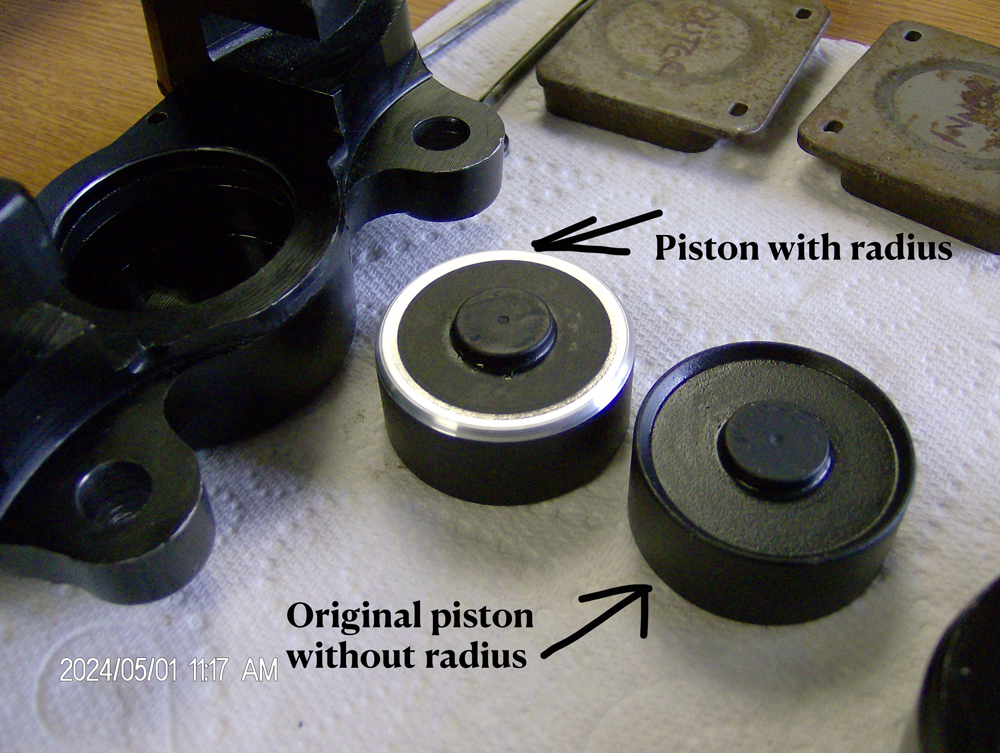 Our piston remachined copy