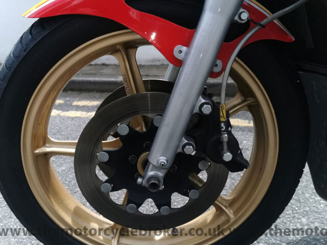 Suzuki RG500 MK4 front Campagnolo wheel disc and caliper